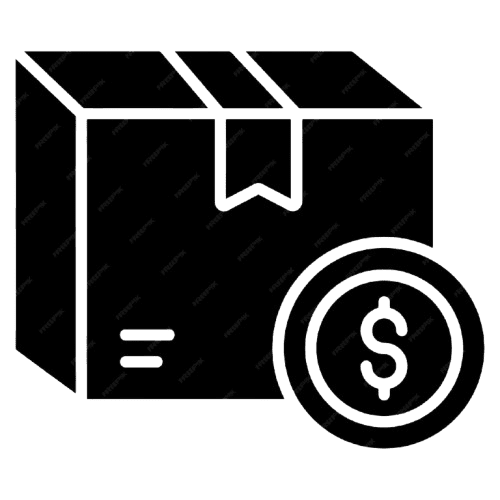 Product pricing and inventory value icon
