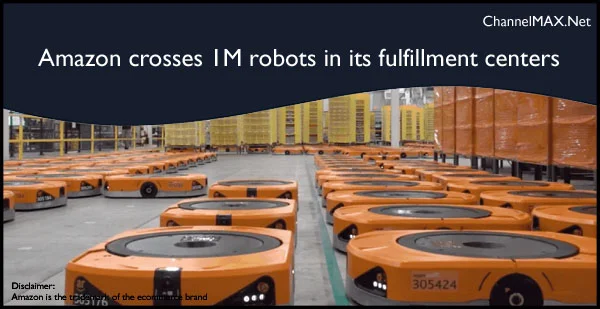 Amazon crosses IM robots in its fulfillment centers